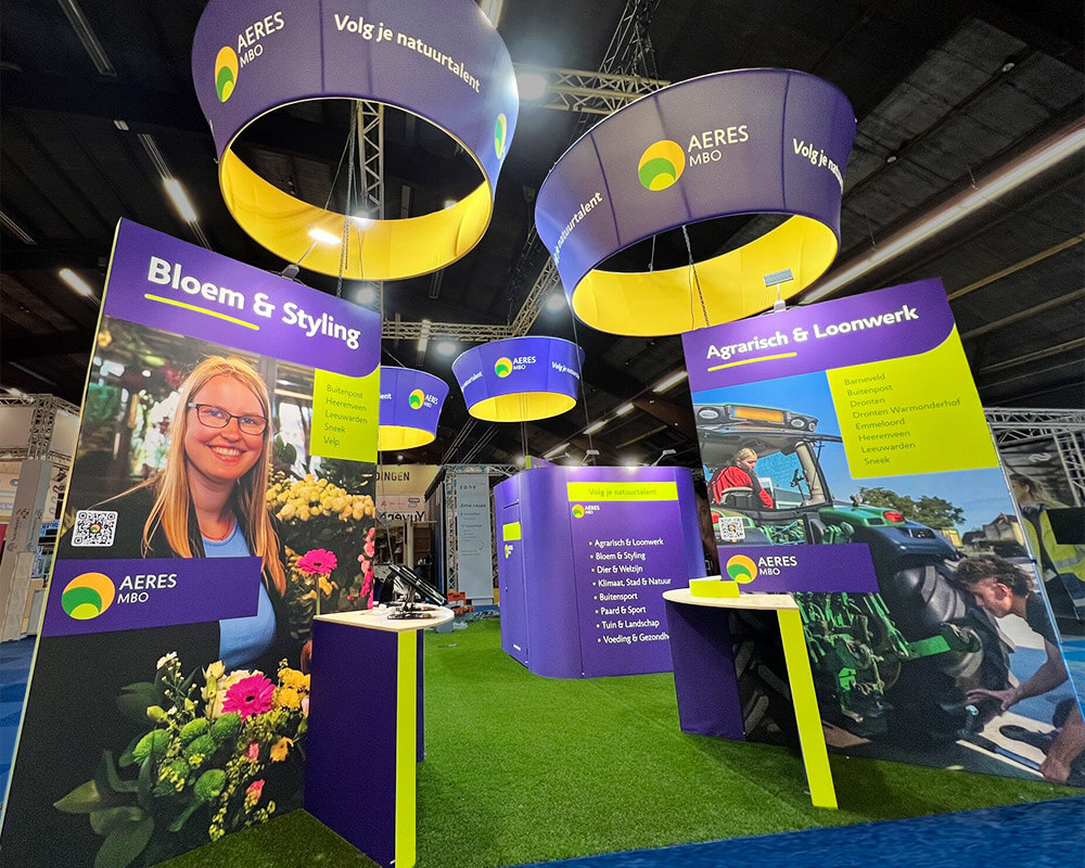 Standbouw voor Aeres MBO op Onder wijsbeurs, Hardenberg