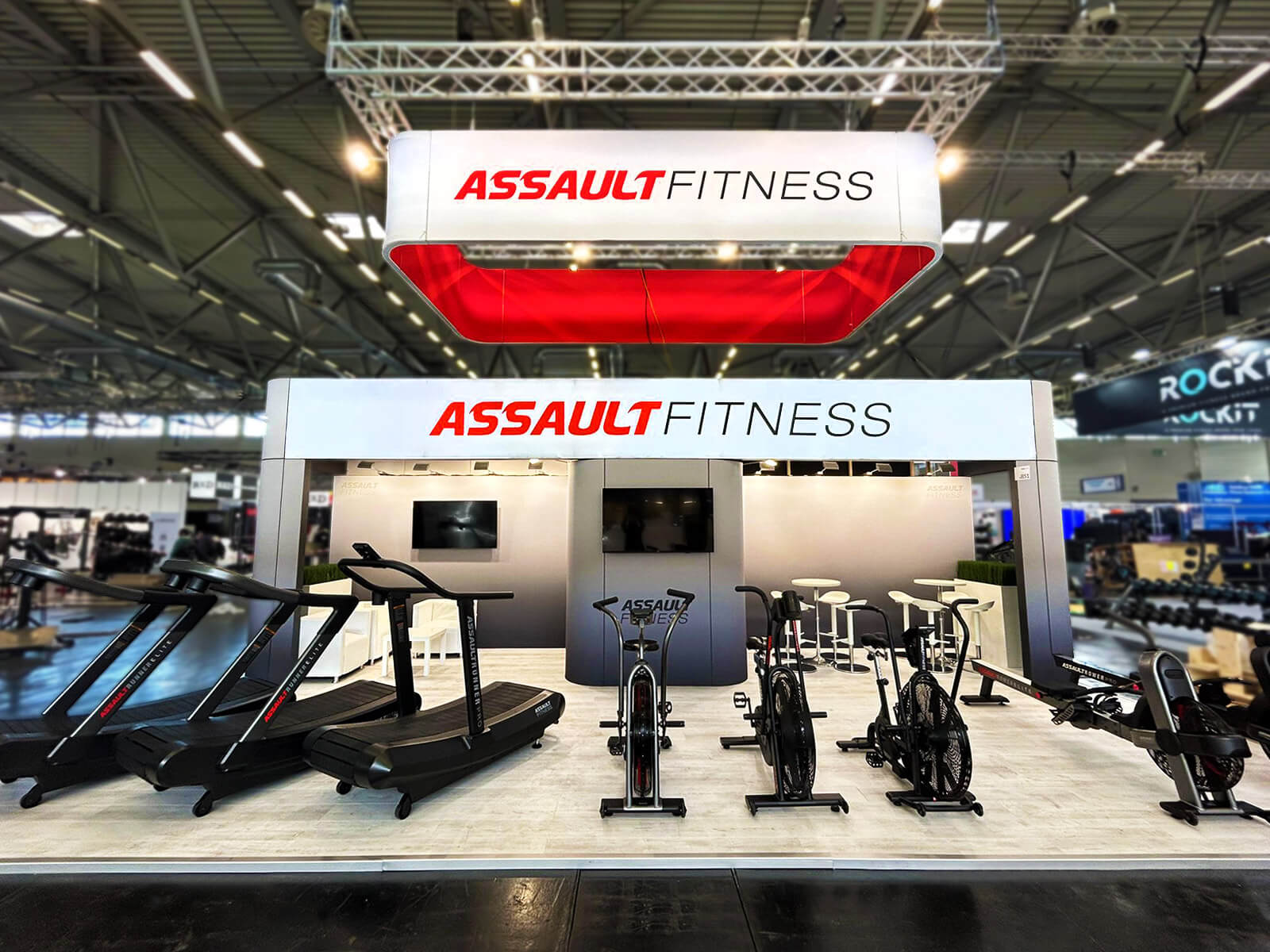 Standbouw voor Assault Fitness op FIBO 2024, Cologne