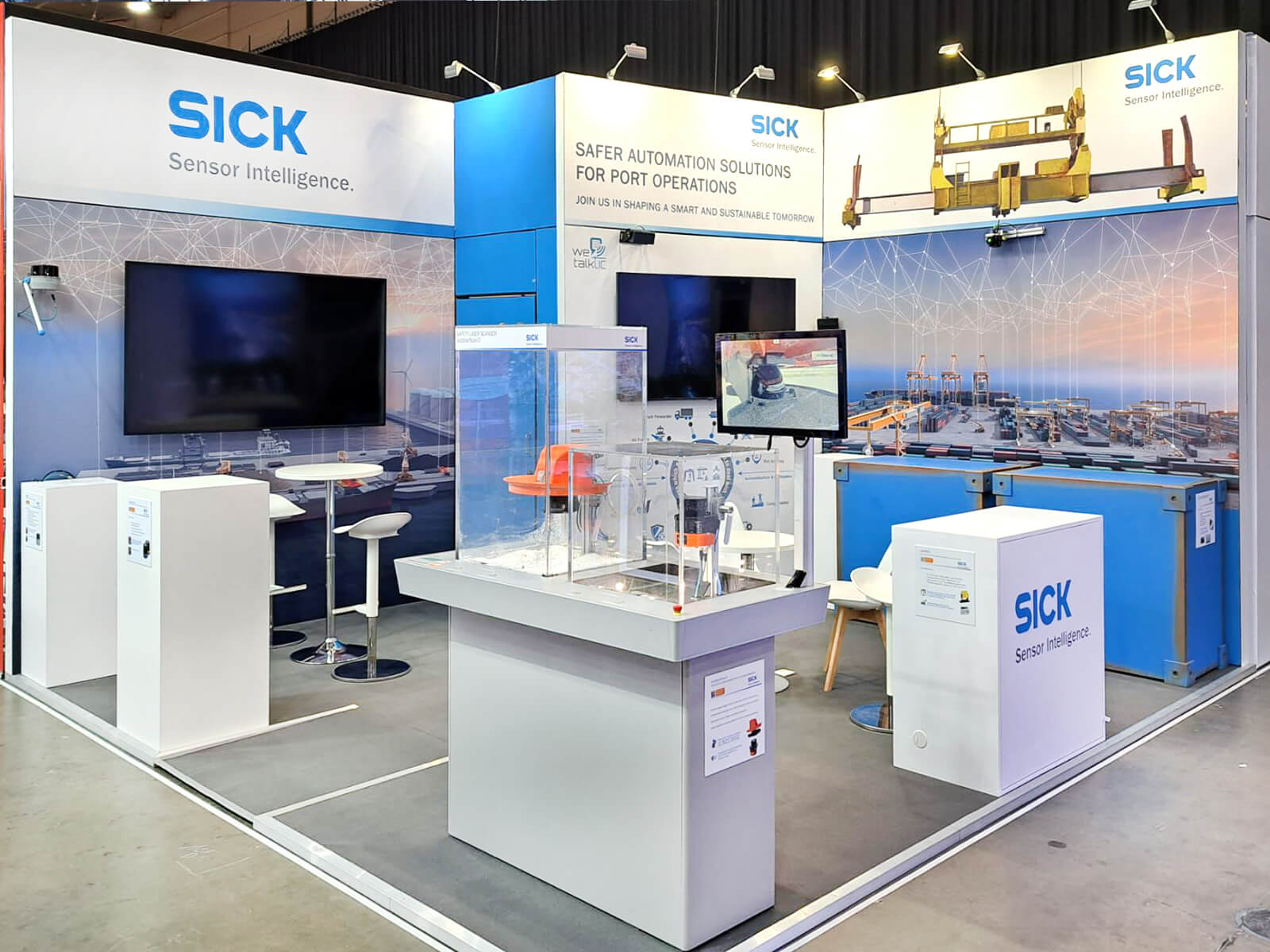 Standbouw voor Sick AG Op TOC Europe 2024, Rotterdam